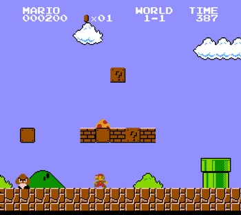 Super Mario Bros. 1-1. 