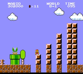 Super Mario Bros. 8-1.  