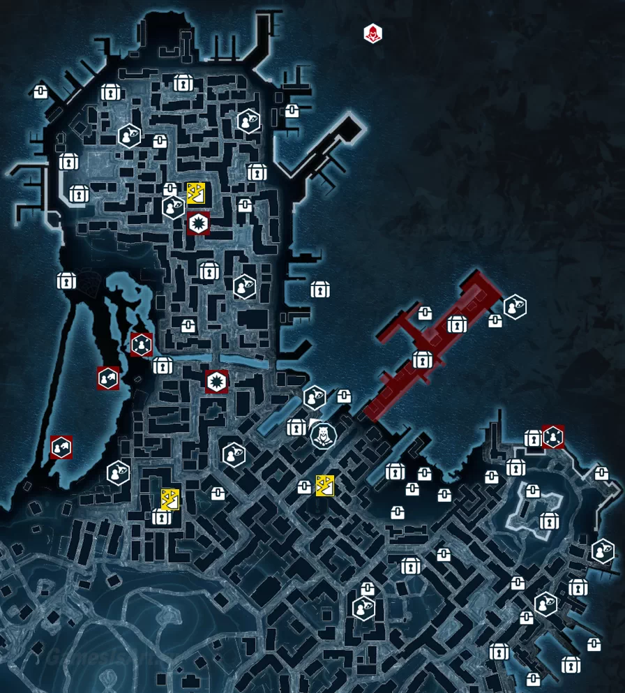 Assassins Creed 3. Карта: Бостон из DLC