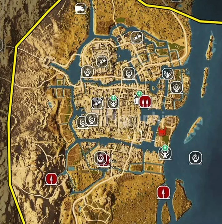 Assassin's Creed: Origins. Карта 12. Мемфис
