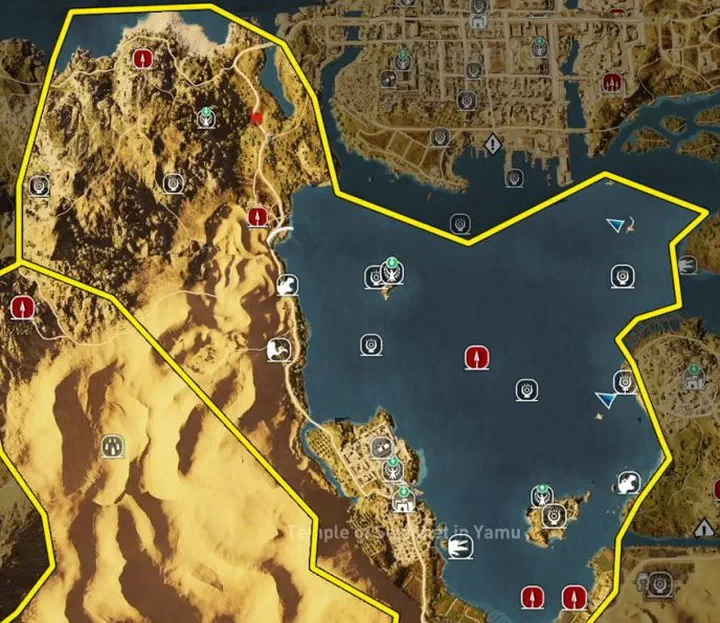 Assassin's Creed: Origins. Карта 3. Озеро Мареотис