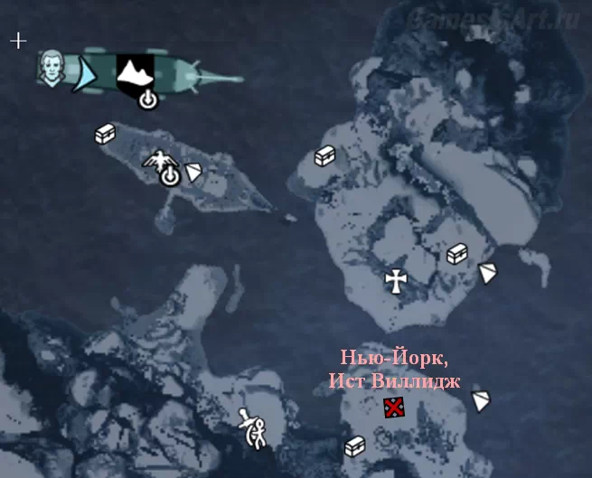 Assassins Creed Rogue. Карта: Остров Перл