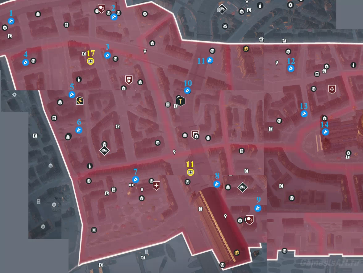 Assassins Creed Syndicate. Карта: Сити
