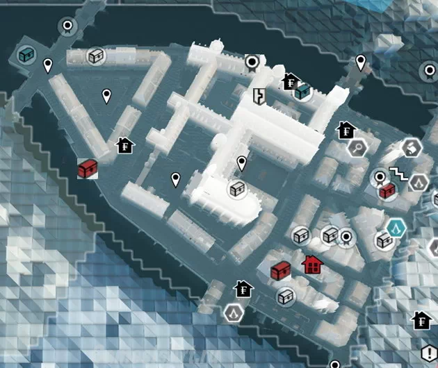 Assassins Creed: Unity. Карта: Дворец правосудия