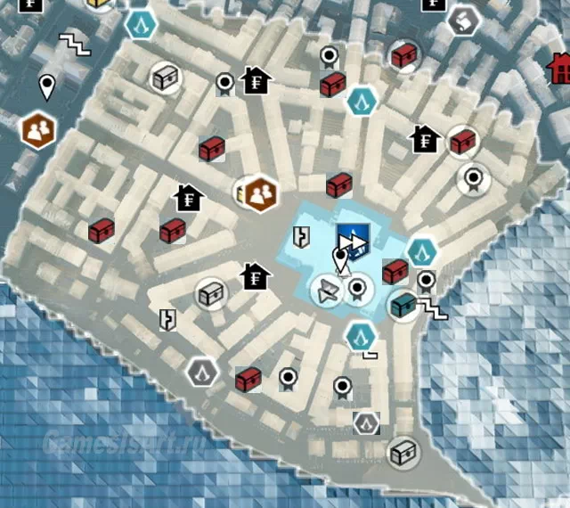 Assassins Creed: Unity. Карта: Пантеон