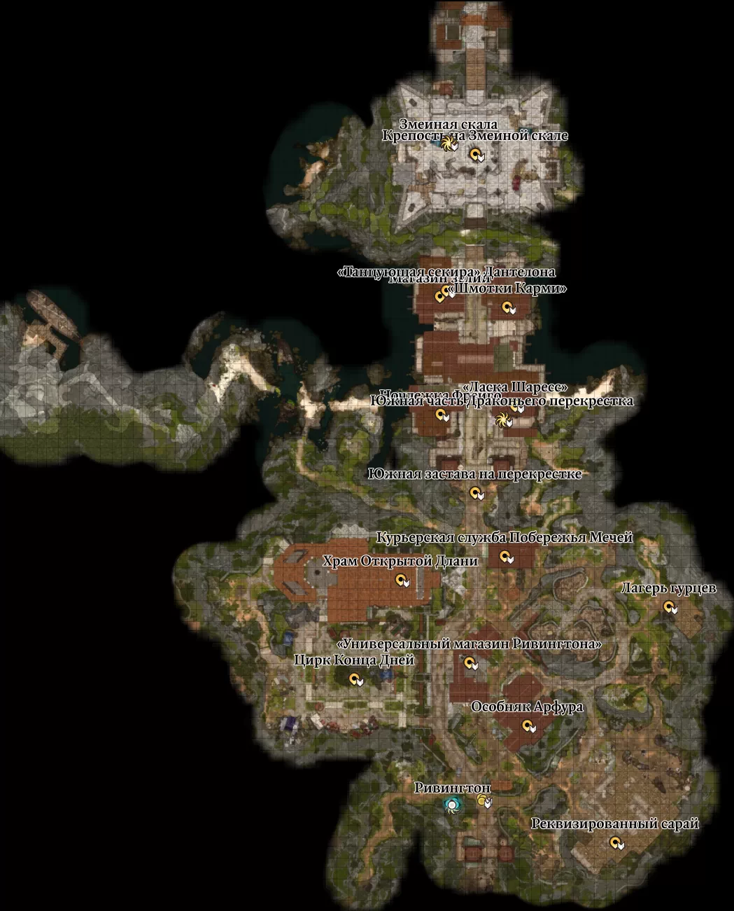 Baldur's Gate 3. Карта: Ривингтон