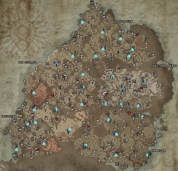 Diablo 4. Карта мира