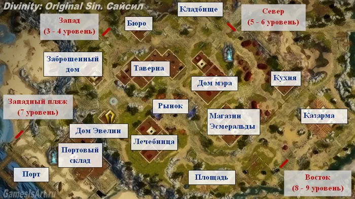Divinity: Original Sin. Карта города