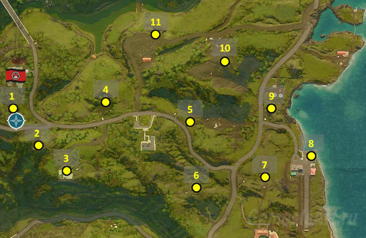 Far Cry 6. Вне зоны доступа. Карта