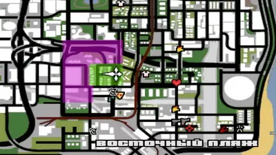 Интерактивная карта расположения оружия в GTA San-Andreas