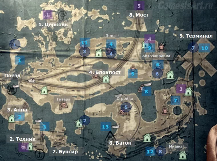 Карта уровня: Волга