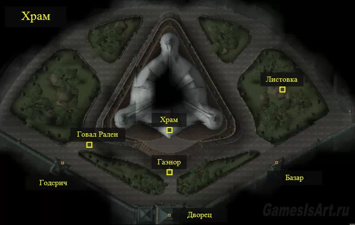 Morrowind. Карта: Храм