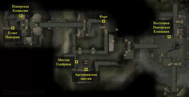Morrowind. Карта: Эбенгард