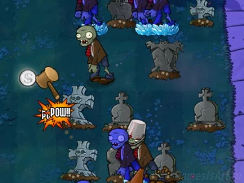 Plants vs. Zombies. Mini-Games 15. Whack a Zombie