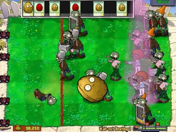 Plants vs. Zombies. Mini-Games 18. Wall-nut Bowling 2