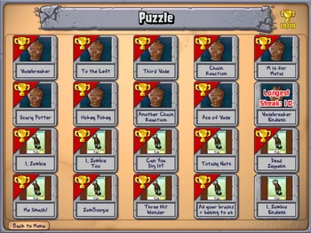 Plants vs. Zombies. Puzzle
