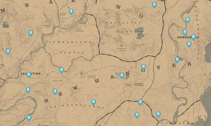 Red Dead Redemption 2. Карта: Ловец снов