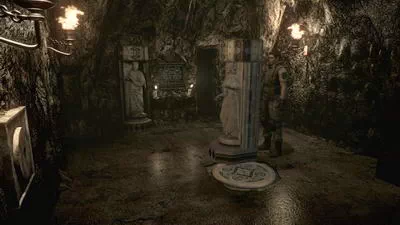 Resident Evil. Комната со статуей