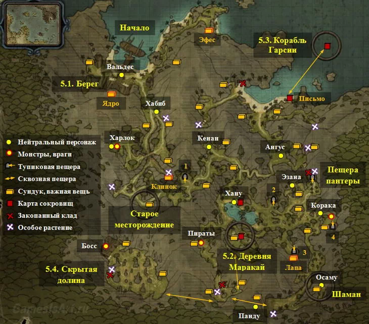 Risen 2. Карта: Маракайская бухта
