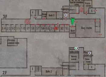 Silent Hill 3. Карта: Госпиталь Брукхэвен 3 этаж