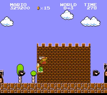 Super Mario Bros. 8-3.  