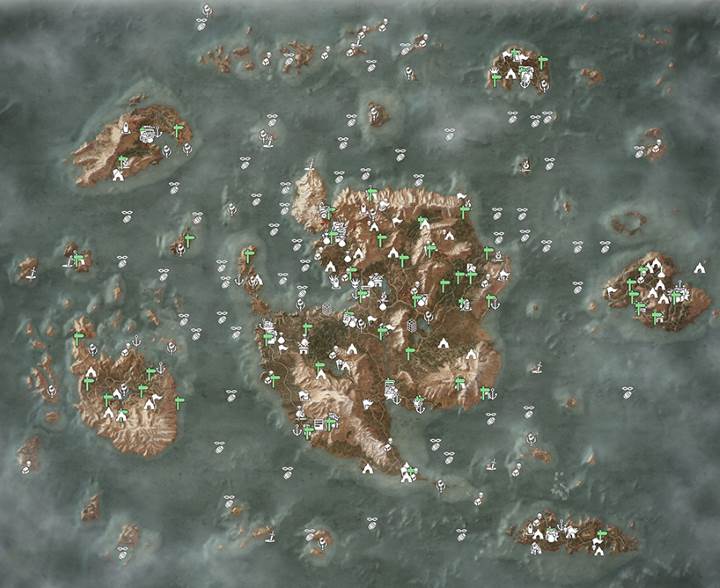 Witcher 3. Карта Скеллиге
